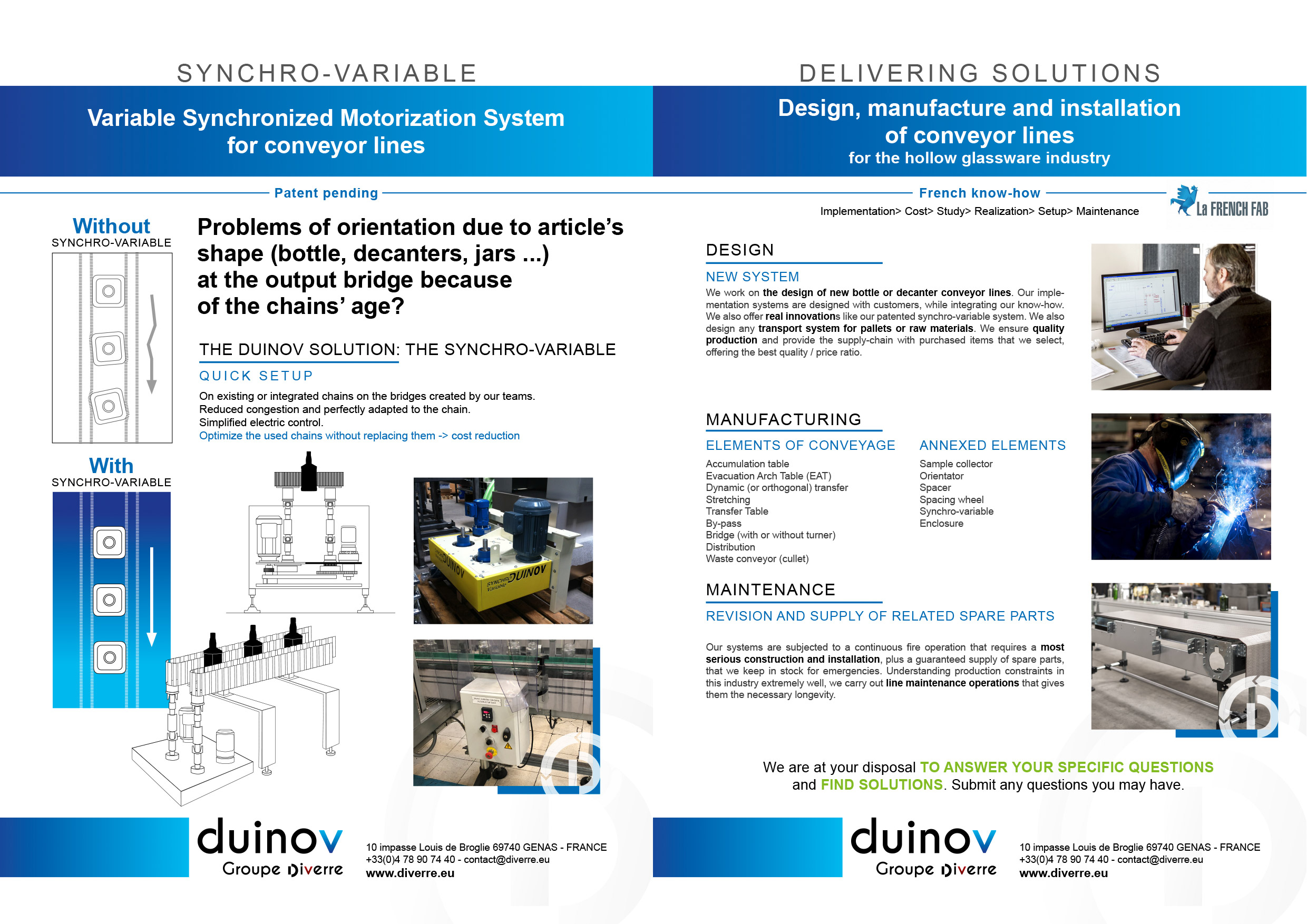 THE DUINOV SOLUTION: THE SYNCHRO-VARIABLE - Diverre